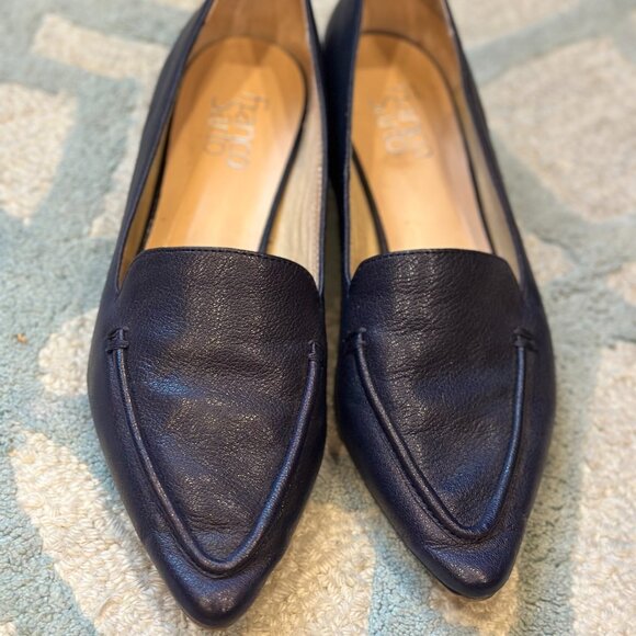 Franco Sarto Women's Navy Flats 8.5 Pre Owned Lightly Worn - Picture 1 of 9